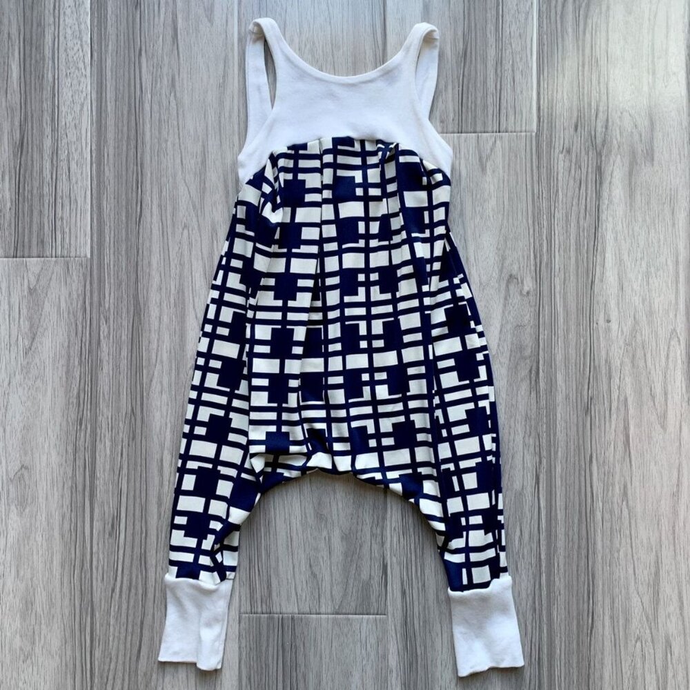 Handmade Geo Shape Harem Tank Romper